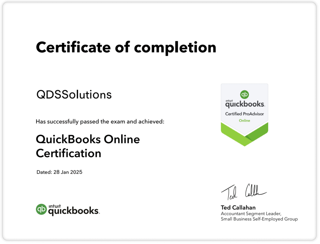 QuickBooks Certification